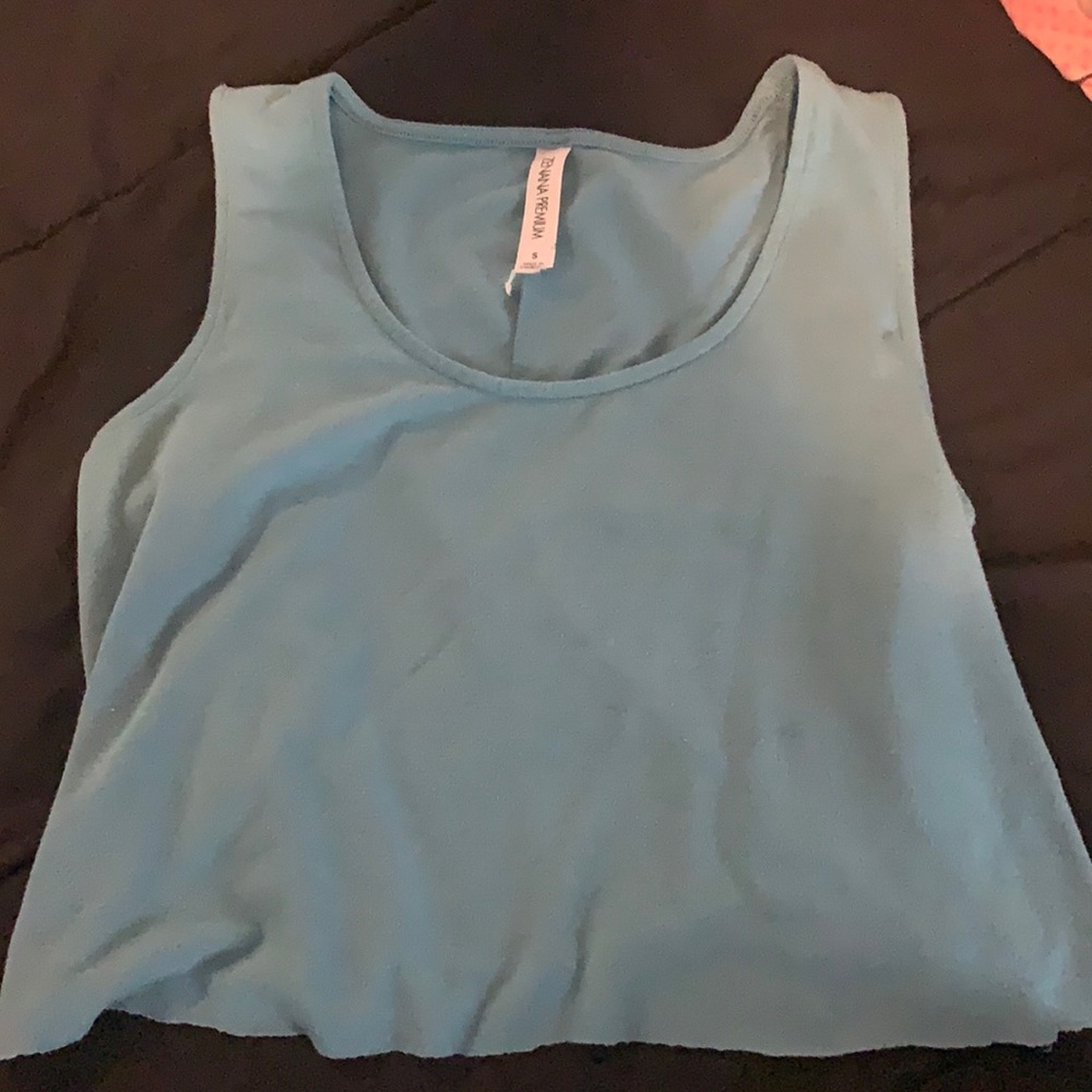 cropped loose tank